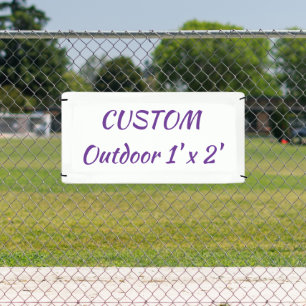 create your personalize 1' x 2'outdoor banner