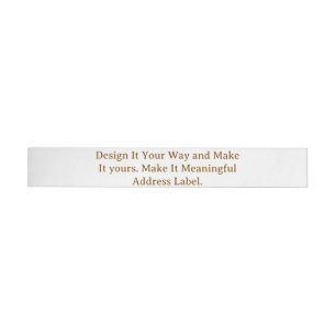 Create Your Personalize 1" x 7.25" Wrap Around Address Label