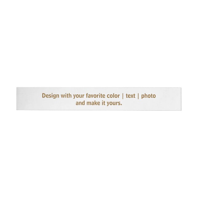 Create Your Personalize 1" x 7.25" Wrap Around Address Label (Individual)