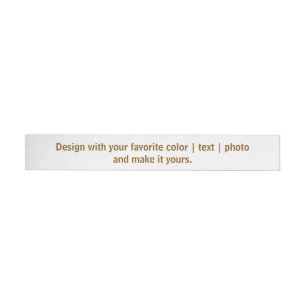 Create Your Personalize 1" x 7.25" Wrap Around Label