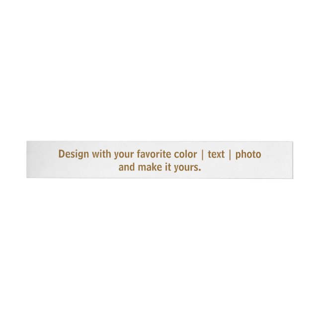Create Your Personalize 1" x 7.25" Wrap Around Label (Individual)
