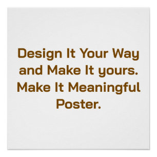 Create Your Personalize 20" x 20" Poster