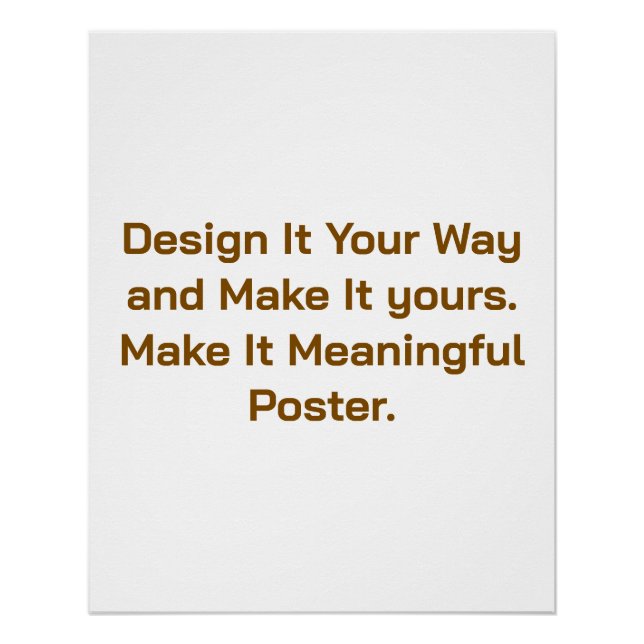 Create Your Personalize 20" x 25" Poster (Front)