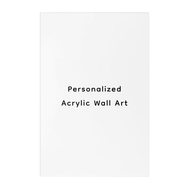 Create Your Personalize 24" x 36" Acrylic Print (Front)