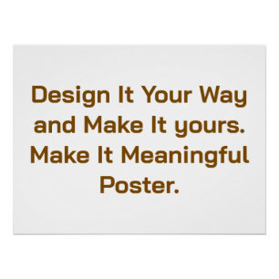 Create Your Personalize 26.67" x 20" Poster
