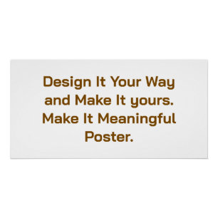 Create Your Personalize 28" x 14" Poster