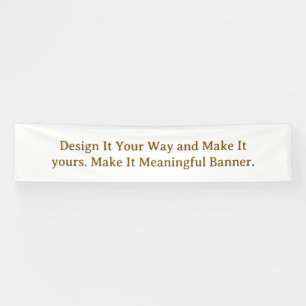 Create Your Personalize 2.5' x 12' Banner