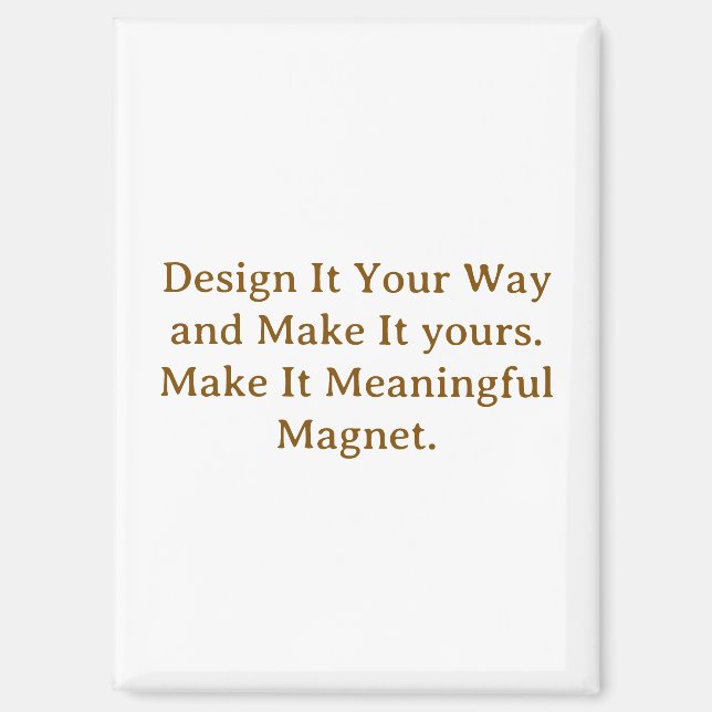 Create Your Personalize 2.5" x 3.5" Magnet (Front)