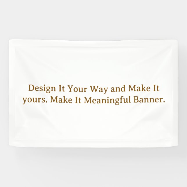 Create Your Personalize 2.5' x 4' Banner (Horizontal)