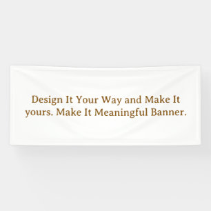 Create Your Personalize 2.5' x 6' Banner