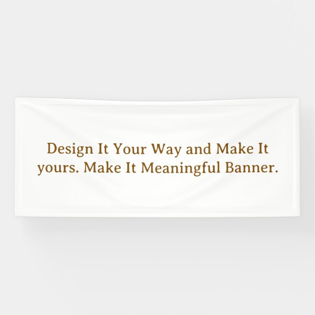 Create Your Personalize 2.5' x 6' Banner (Horizontal)
