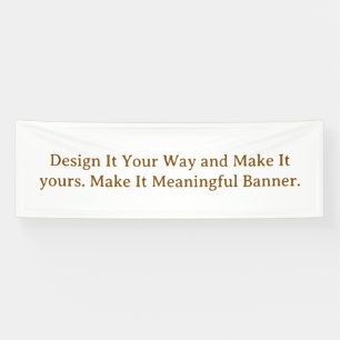 Create Your Personalize 2.5' x 8' Banner