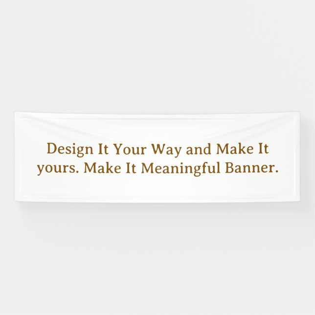 Create Your Personalize 2.5' x 8' Banner (Horizontal)