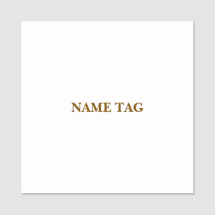 Create Your Personalize 2" X 2" Square Name Tag