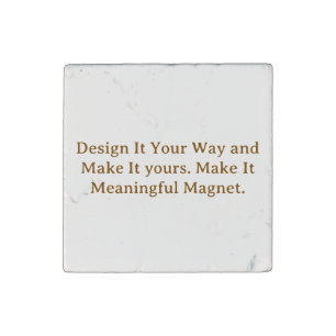 Create Your Personalize 2"x 2"x 0.63" Stone Magnet