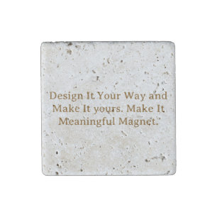 Create Your Personalize 2"x 2"x 0.63" Stone Magnet