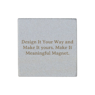 Create Your Personalize 2"x 2"x 0.63" Stone Magnet
