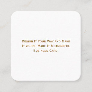 Create Your Personalize 32.5" x 2.5" Rounded Square Business Card