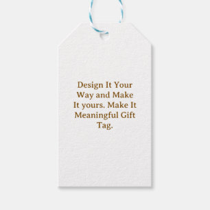 Create Your Personalize 3.5"l x 2"w Gift Tags