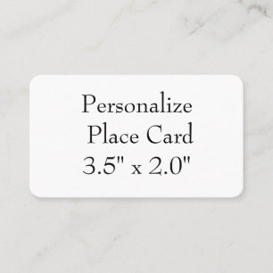 create your personalize 3.5" x 2.0" simple round place card