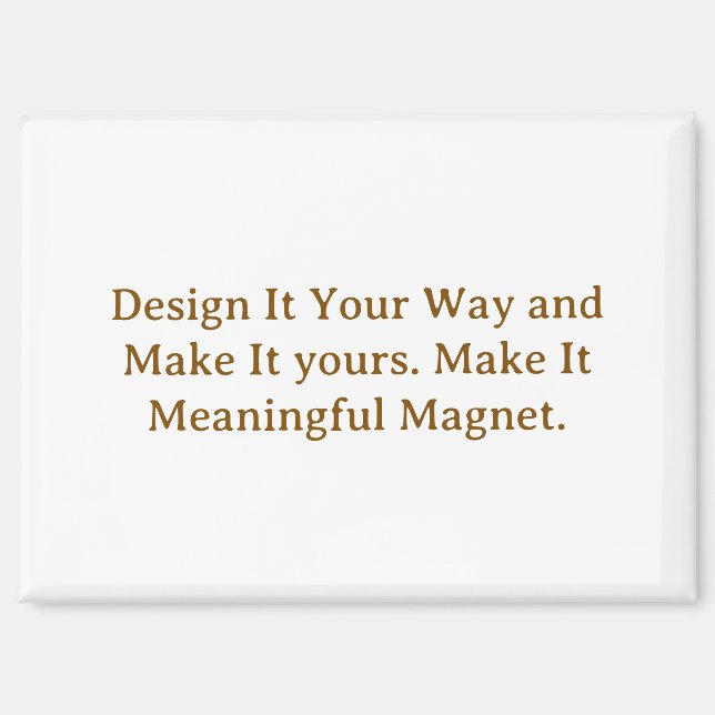 Create Your Personalize 3.5" x 2.5" Magnet (Front)