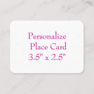 create your personalize 3.5" x 2.5" simple round place card
