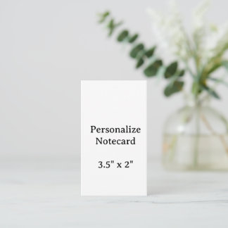 Create Your Personalize 3.5" x 2" Flat Notecard