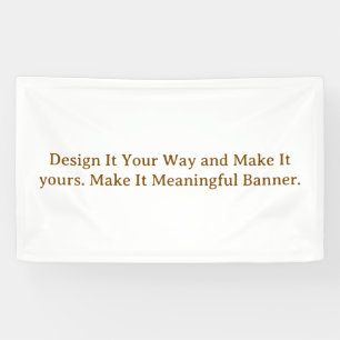 Create Your Personalize 3' x 5' Banner