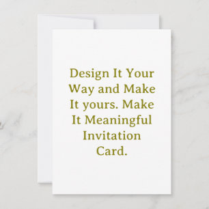 Create Your Personalize 4.5" x 6.25" Squared Invitation