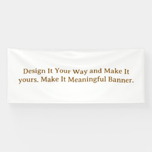 Create Your Personalize 4' x 10' Banner