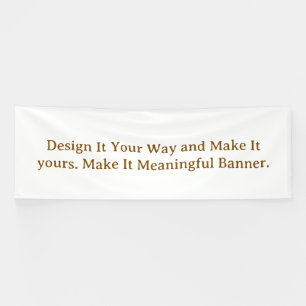 Create Your Personalize 4' x 12' Banner