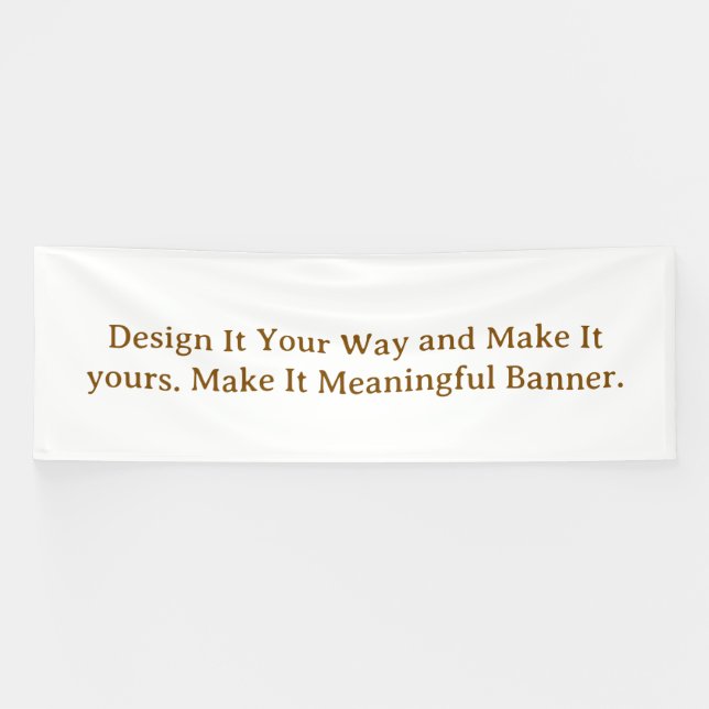 Create Your Personalize 4' x 12' Banner (Horizontal)