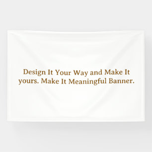 Create Your Personalize 4' x 6' Banner