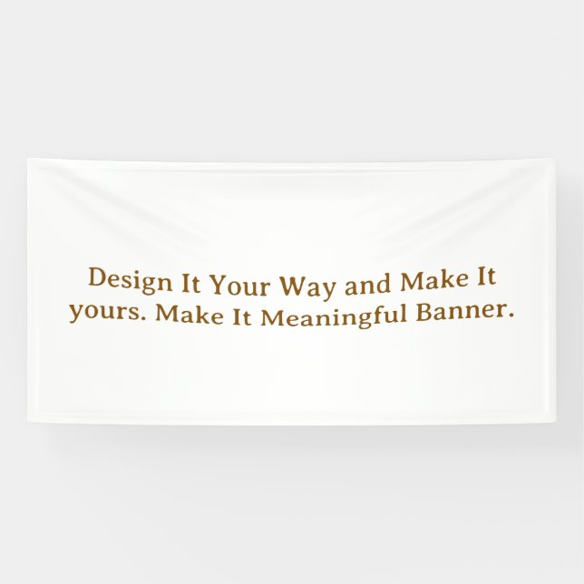 Create Your Personalize 4' x 8' Banner (Horizontal)
