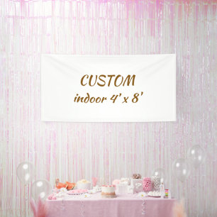 create your personalize 4' x 8' indoor banner