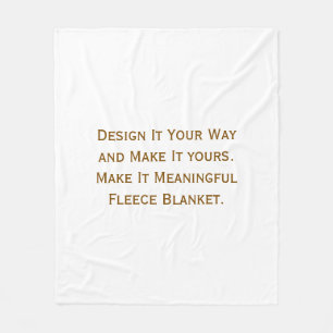 Create Your Personalize 50" x 60" Fleece Blanket