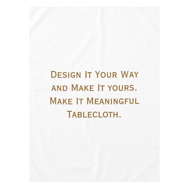 Create Your Personalize 52"x70" Tablecloth (Front)