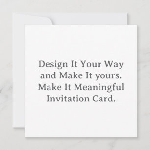 Create Your Personalize 5.25" x 5.25" Invitation