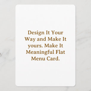 Create Your Personalize 5.5" x 7.5" Menus Cards