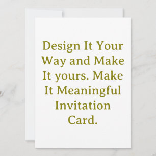 Create Your Personalize 5.5" x 7.5" Squared Invitation