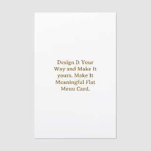 Create Your Personalize 5.5" x 8.5" Menus Cards