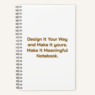 Create Your Personalize 5.5" x 8.5" Notebook