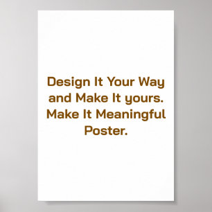 Create Your Personalize 5"x7" Poster