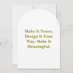 Create Your Personalize 5" x 7" Arch Invitation