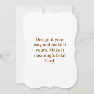 Create Your Personalize 5" x 7" Bracket Flat Card