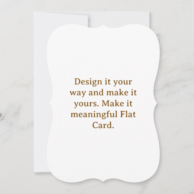 Create Your Personalize 5" x 7" Bracket Flat Card (Front)
