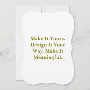 Create Your Personalize 5" x 7" Bracket Invitation