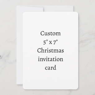 Create Your Personalize 5" x 7" Christmas Invitation