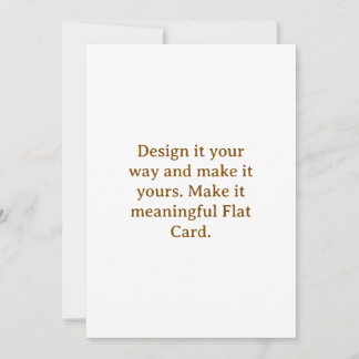 Create Your Personalize 5" x 7" Flat Card