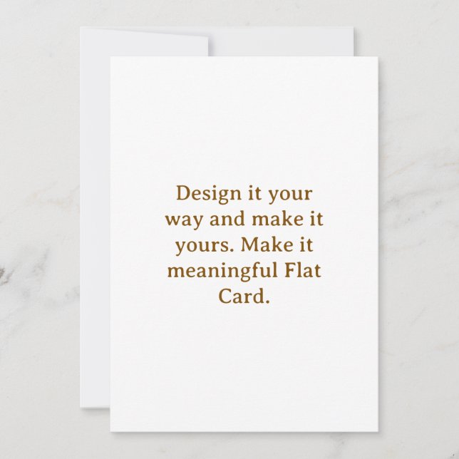 Create Your Personalize 5" x 7" Flat Card (Front)